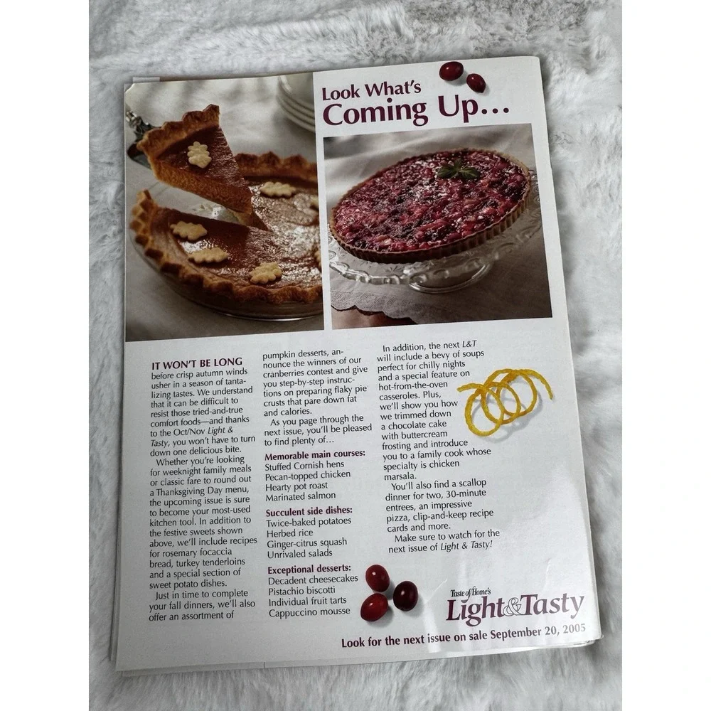 Lot of 3‎ Taste of Home Light & Tasty and Healthy Cooking Magazines 2005 2006